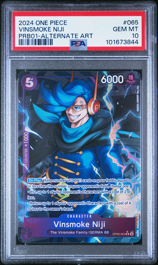 Vinsmoke Niji (OP06-065, PRB01) PSA Gem Mint 10 💎