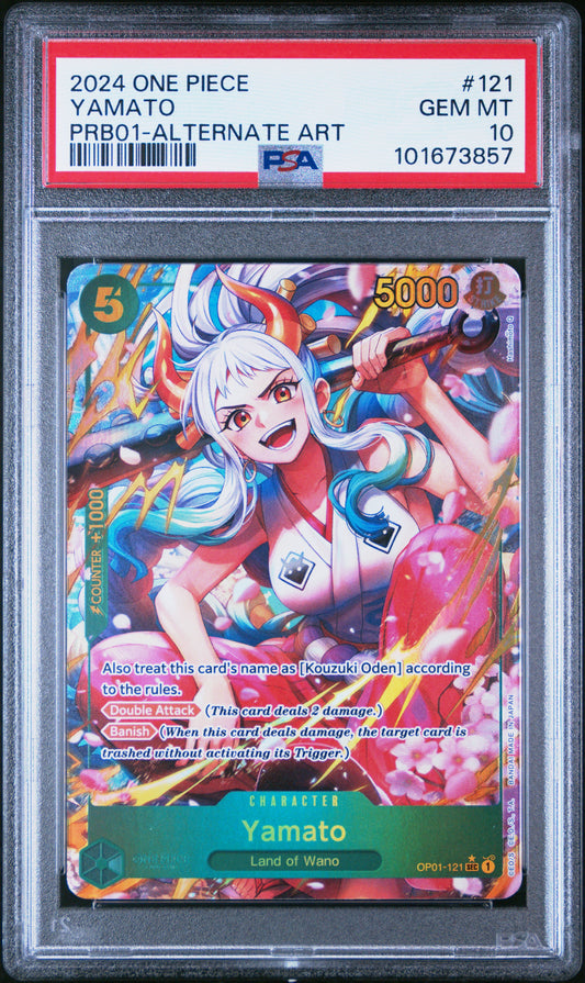 Yamato (OP01-121, PRB01) PSA Gem Mint 10 💎