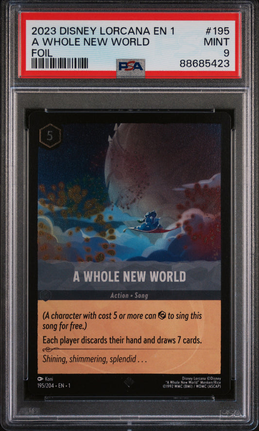 A Whole New World (195/204) PSA Mint 9