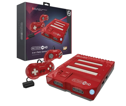 Hyperkin RetroN 3 HD 3-in-1 Retro Gaming Console - Jasper Red