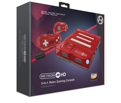 Hyperkin RetroN 3 HD 3-in-1 Retro Gaming Console - Jasper Red